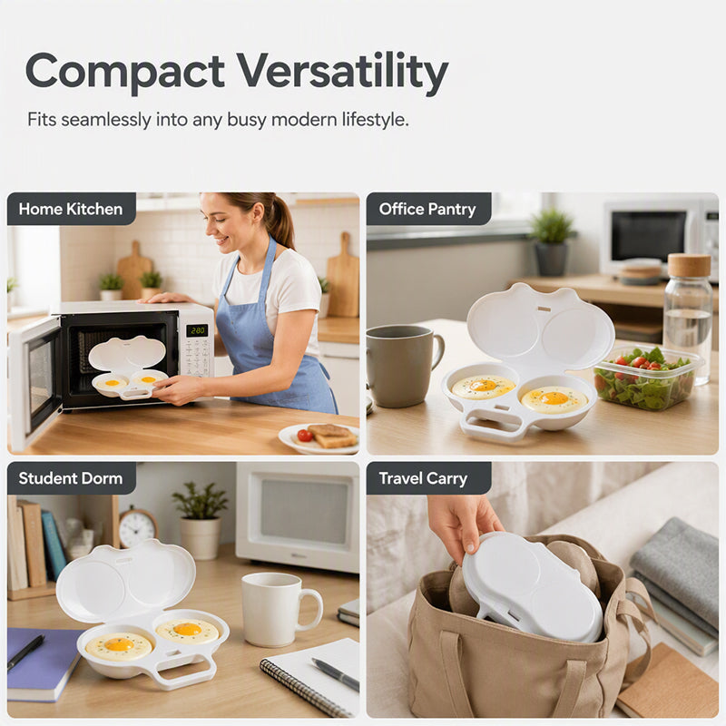 ⏳Limited-time 50% off⏰Microwave Egg Poacher with Lid & Handle🍳🥗