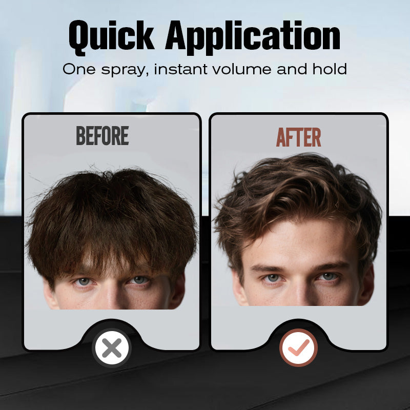 Spray Coiffant Volumisant Fluffy pour Cheveux d'Homme