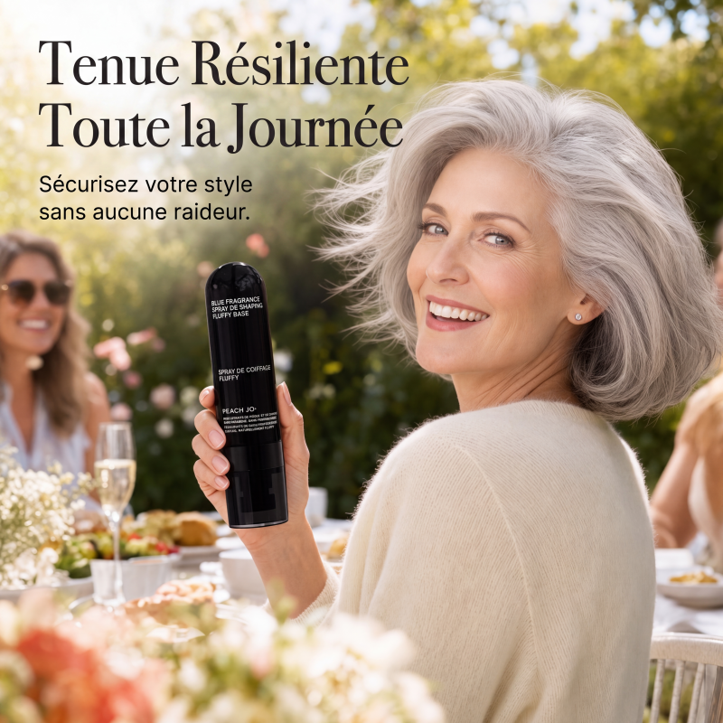 Spray coiffant volumisant pour cheveux 90 ml, brume volumisante longue durée au parfum de pêche