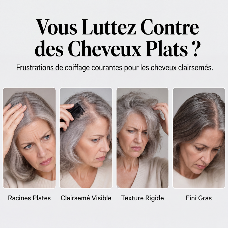Spray coiffant volumisant pour cheveux 90 ml, brume volumisante longue durée au parfum de pêche