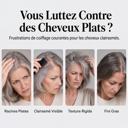 Spray coiffant volumisant pour cheveux 90 ml, brume volumisante longue durée au parfum de pêche