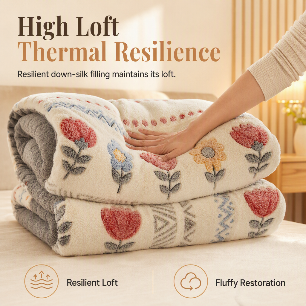 ⏳🔥LIMITED-TIME 50% OFF! ⏰🛌Double-Sided Sherpa Fleece Winter Comforter, thick velvet-warm cozy quilt for cold nights❄️