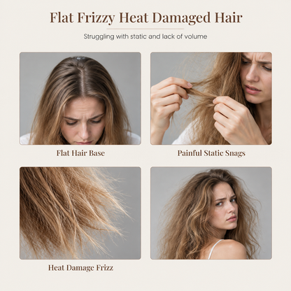 🥳2026 HOT SALE🥳💞50K+ SOLD! 💇✨ 50% OFF! Boar Bristle Round Hair Brush – distributes natural oils for glossy, bouncy salon curls. Dual-height bristles & lightweight grip for easy blow-dry styling! 🛡️💪