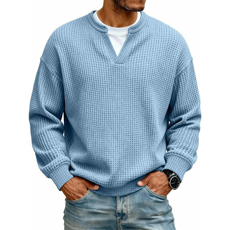 ✨ 50% OFF | Layered Comfort Waffle Tee 👕