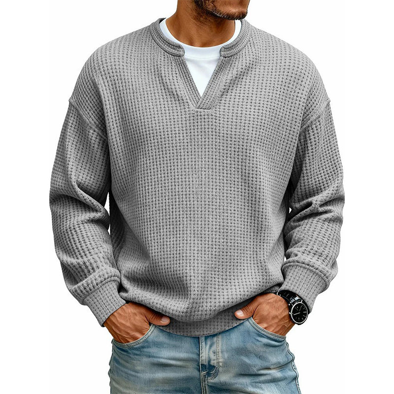 ✨ 50% OFF | Layered Comfort Waffle Tee 👕